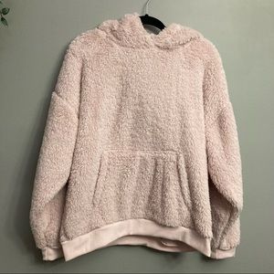 Bluenotes | Soft Pink Sherpa Hoodie | Size L | NWT
